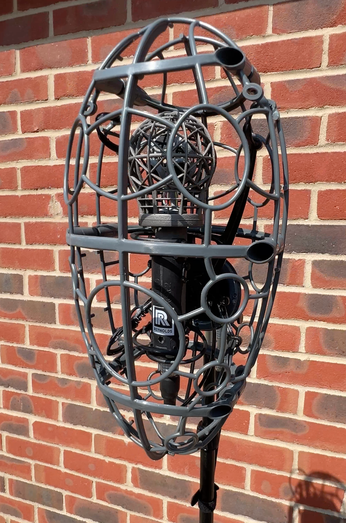 A-Type 8 ambisonic microphone mounted in the Cinela Pianissimo cage