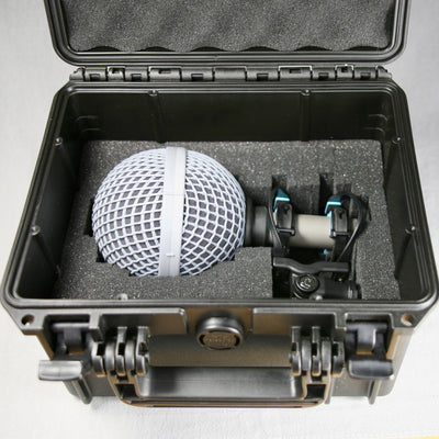 A-Type 8 microphone and windshield in the flight case
